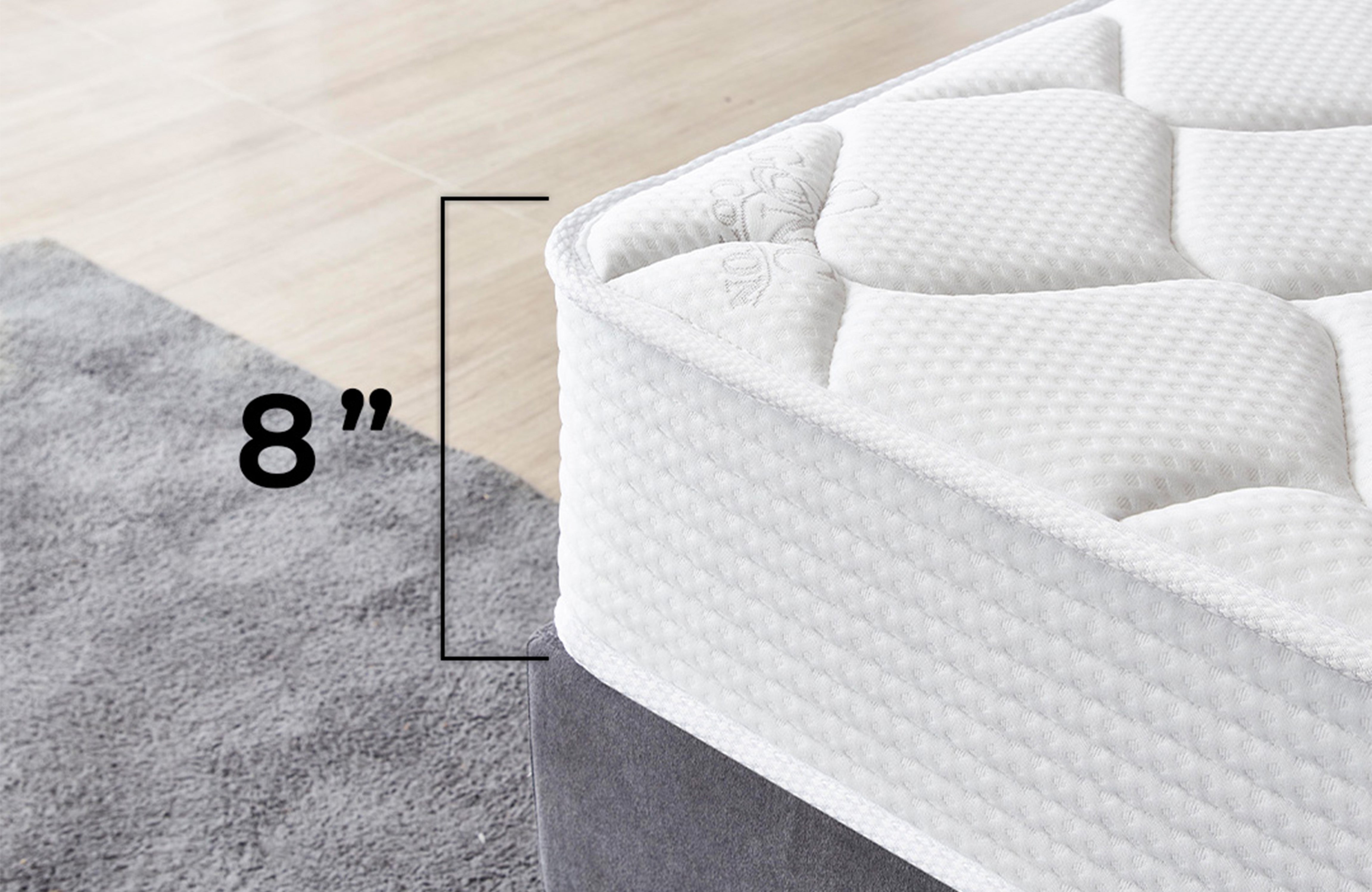 THE PREMIUM - 8" - Spring & Foam Hybrid Mattress