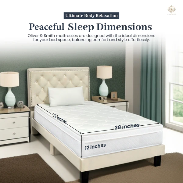 Offline · 12" Plush Bonnell Spring Mattress