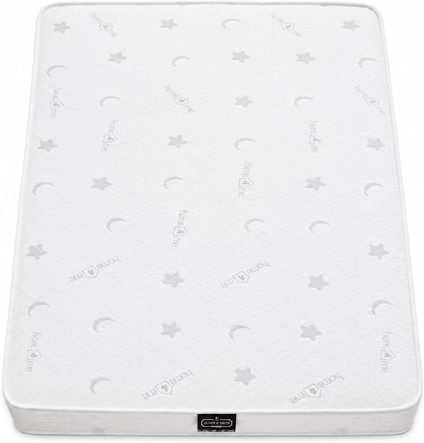 Water-Resistant 6-Inch Hybrid Continuous Coil Spring Mattress with Comfort Foam | Euro Tight Top | Breathable & Lightweight | Mattress in a Box | Twin 38" x 75" | Perfect For Kids & Guest Rooms
