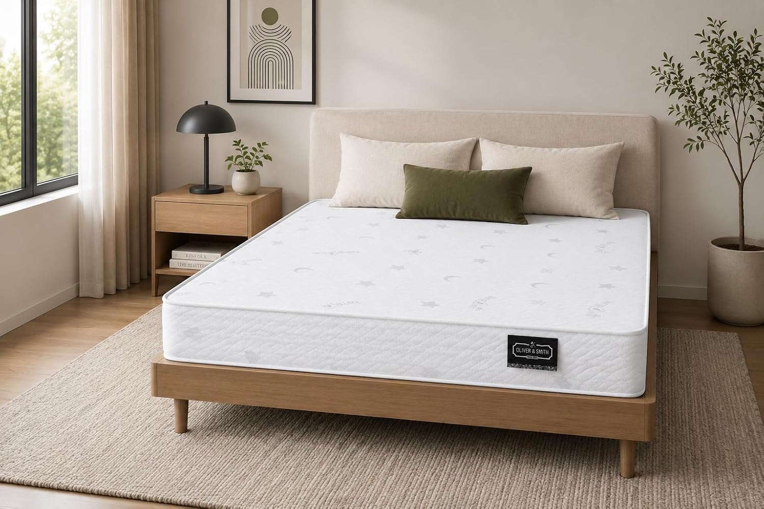 Water-Resistant 8-Inch Hybrid Continuous Coil Spring Mattress with Comfort Foam | Euro Tight Top | Breathable & Lightweight | Mattress in a Box | Twin 38" x 75" | Perfect For Kids & Guest Rooms (Copy)