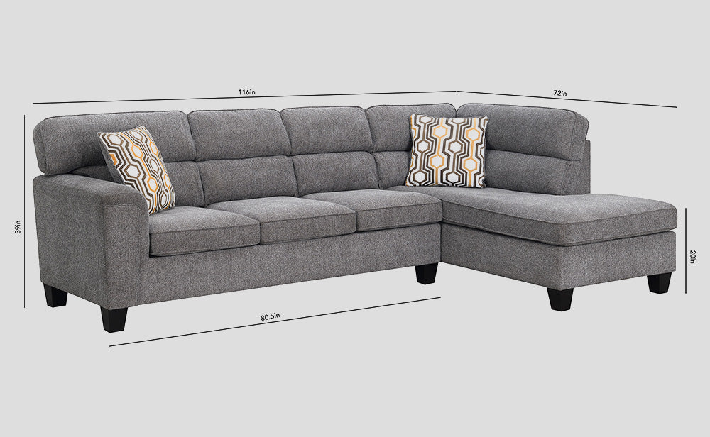 Couch with attached cushions hotsell