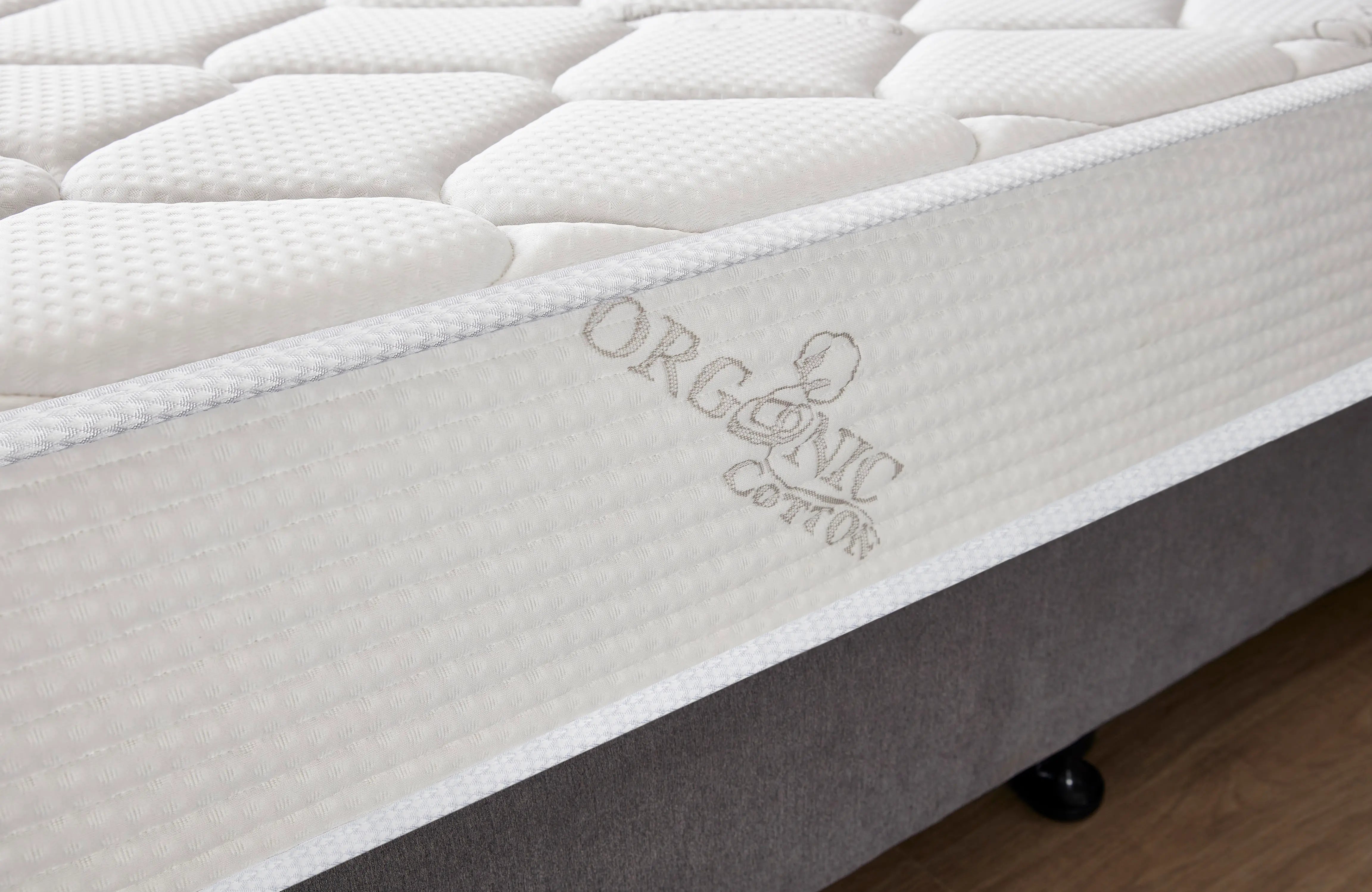 Colchón híbrido de espuma y resorte para dormir de 10 "de algodón orgánico de Oliver Smith®