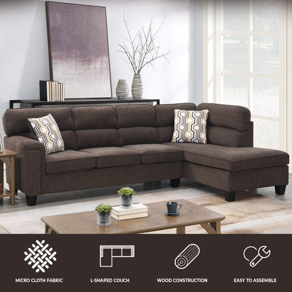 High back deals sectional with chaise