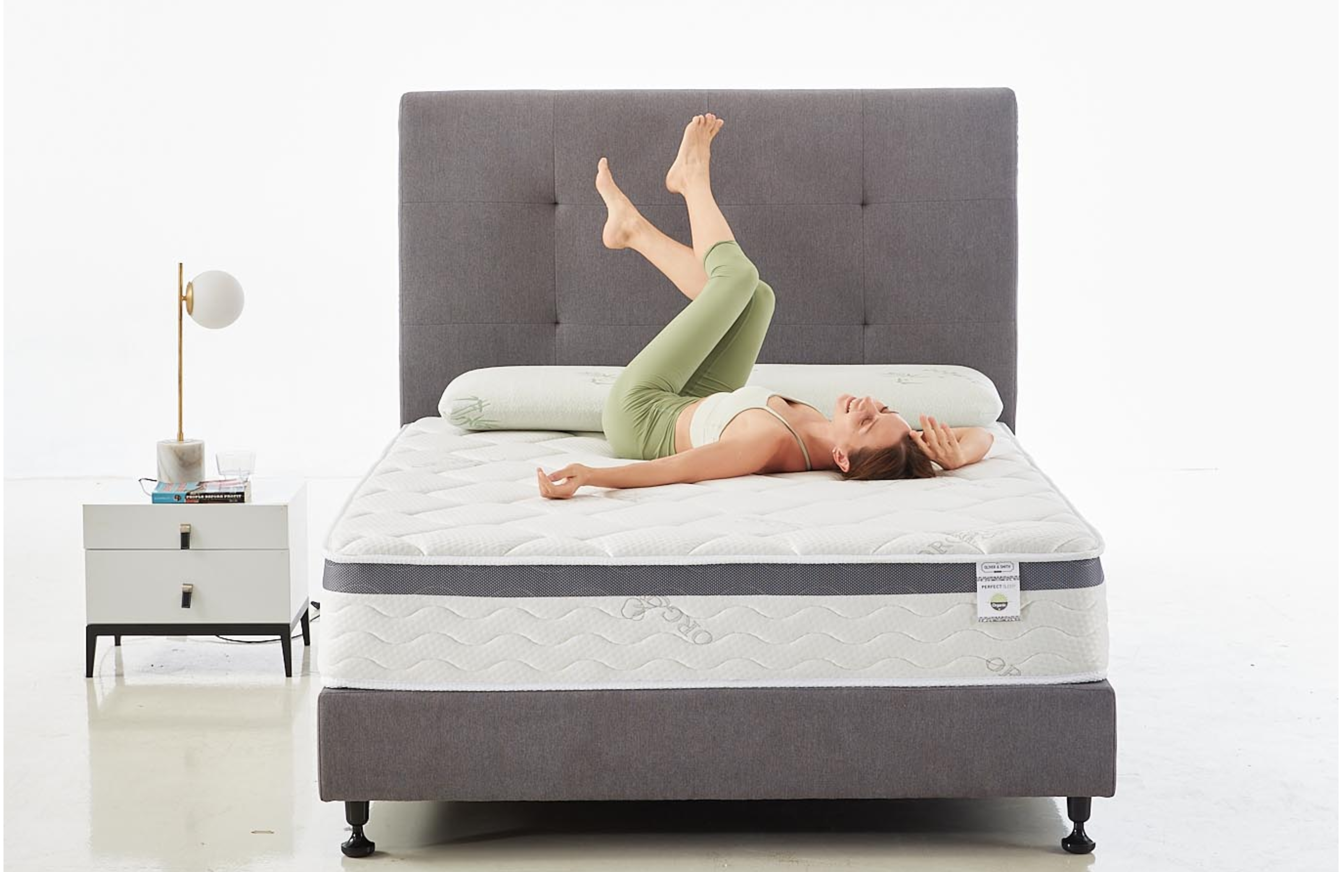 THE PREMIUM - 10" - "THE PERFECT" Medium - Euro Pillow Top - Pocket Spring and Memory Foam - Organic Cotton Mattress