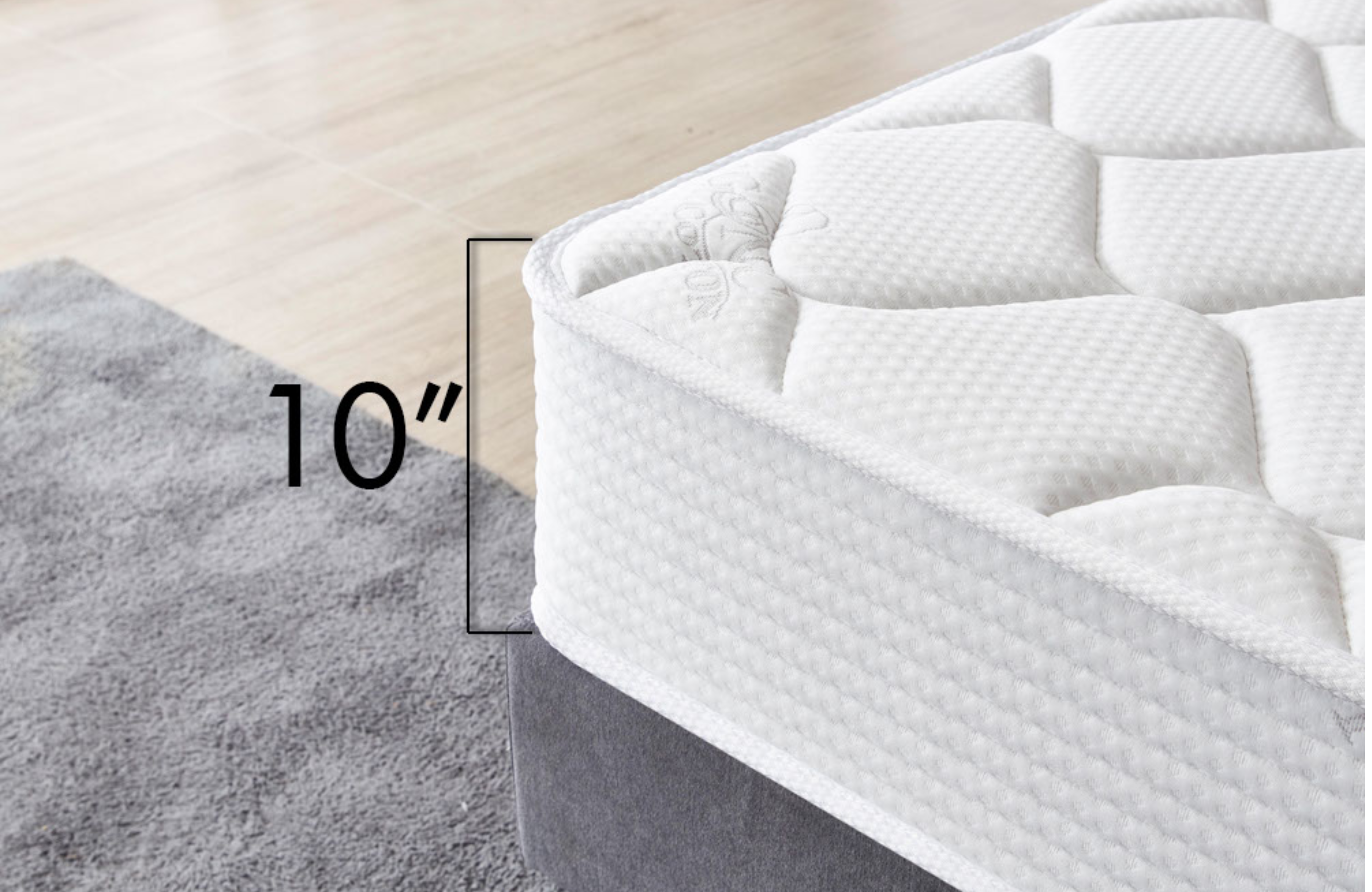 THE PREMIUM - 10" - Medium Firm - Tight Top - Pocket Spring and Foam - Organic Cotton Mattress